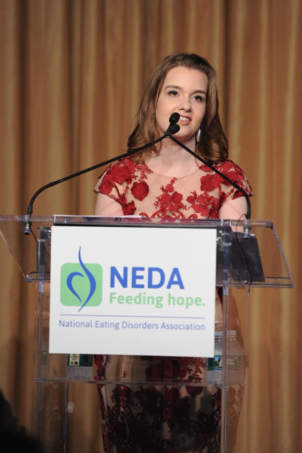 Claire Mysko at the National Eating Disorders Association's gala in New York City in May 2018.