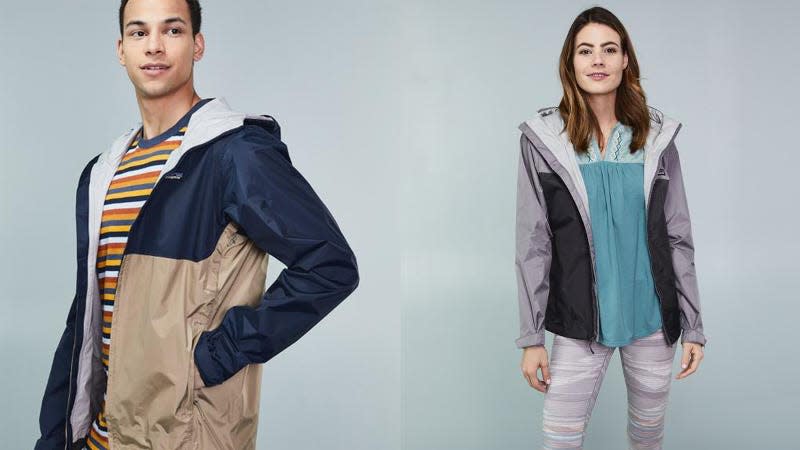 This stylish rain jacket is great for any season.