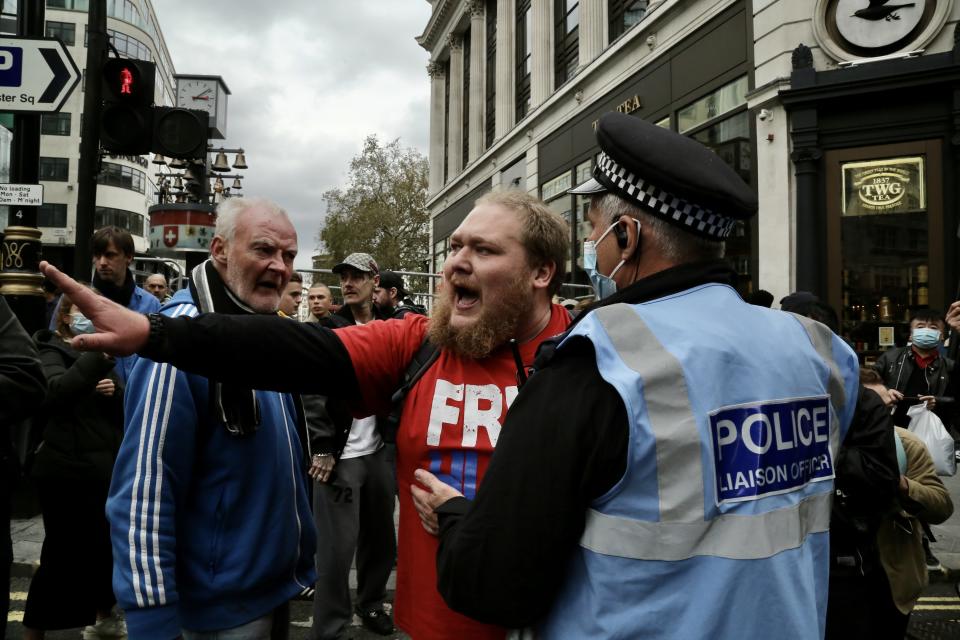 StandUpX protest against Covid-19 measures in London