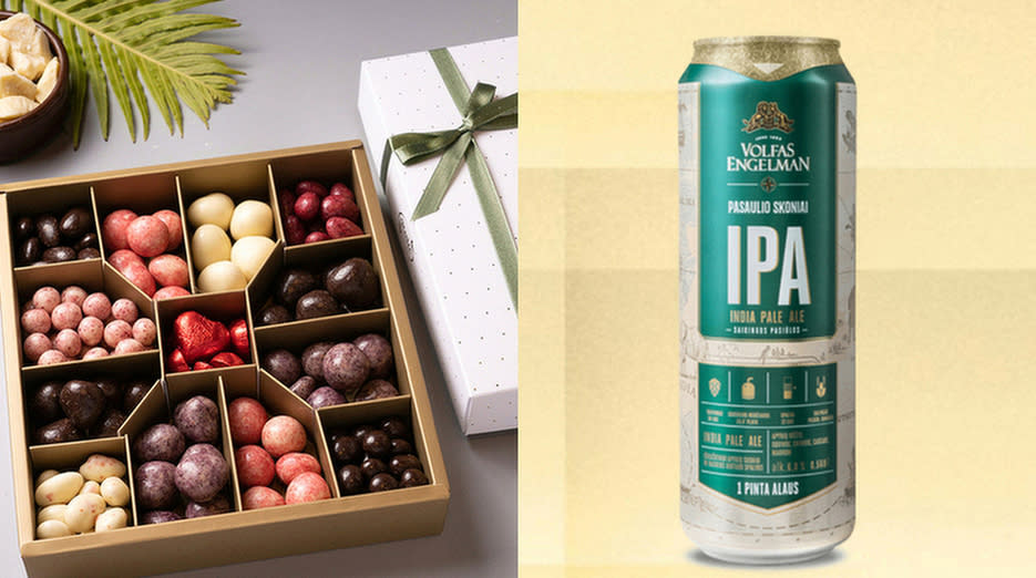 來自立陶宛的IPA啤酒與巧克力等產品。資料照片