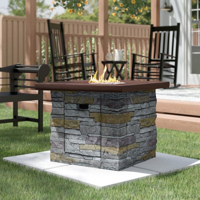 9) Matthias Propane Outdoor Fire Pit Table