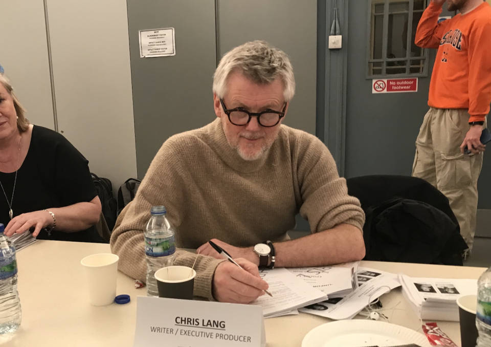 Creator Chris Laing at a script read