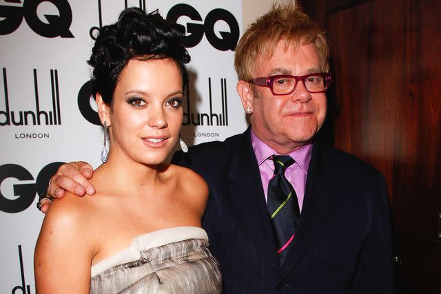 <p>Jon Furniss/WireImage</p> Lily Allen and Elton John