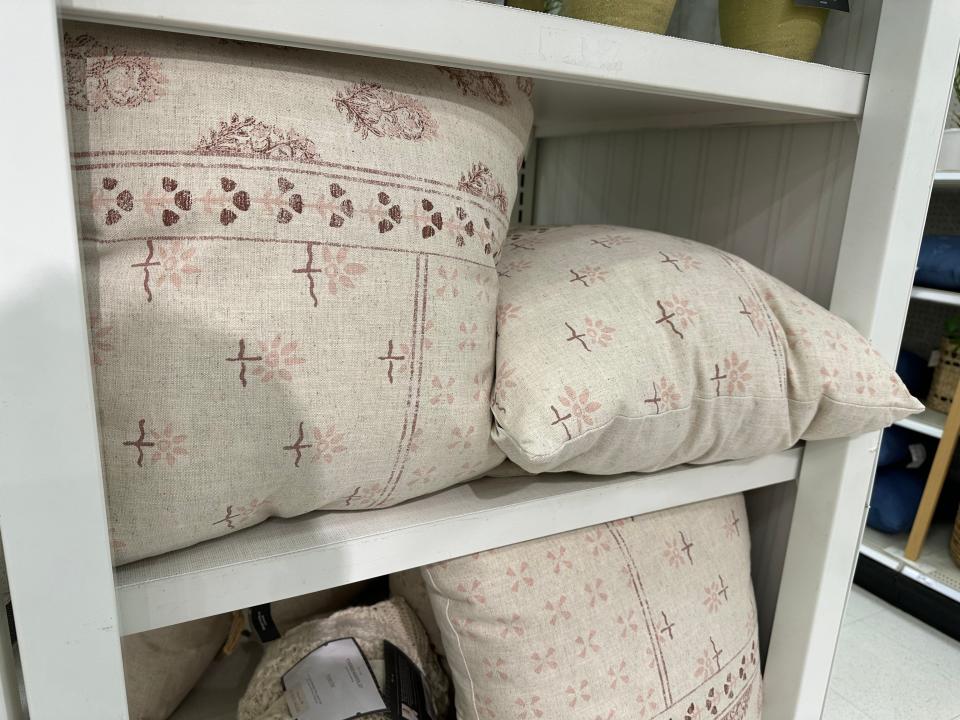 beige accent pillows at target