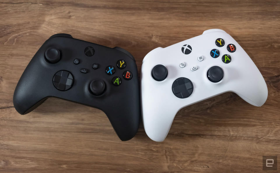 Microsoft's new Series X console and its accessories.