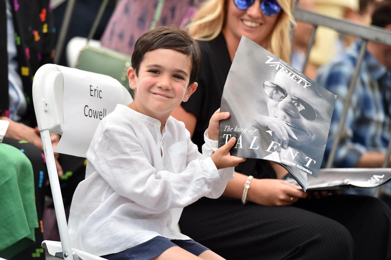 Eric Cowell pictured at his dad's Hollywood Walk of Fame star unveiling in 2018 [Photo: Getty]