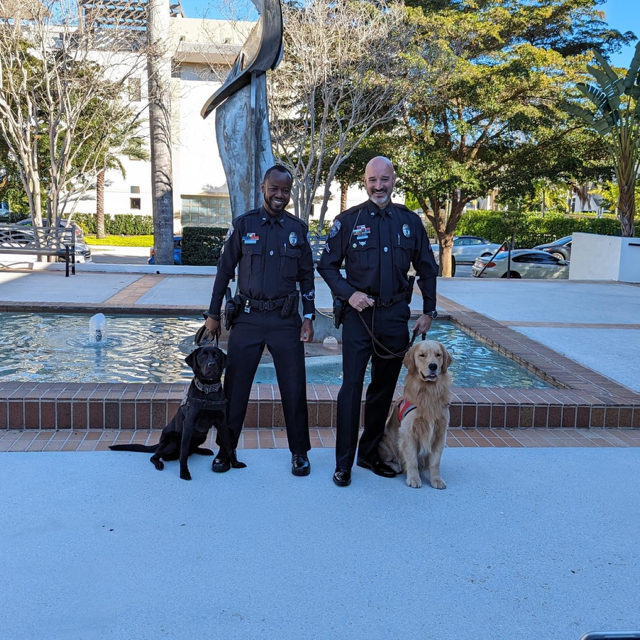 Naples police grew by two recently after City Council approved their request to reactivate the department's K9 unit with furry assistants Max and Tessa.