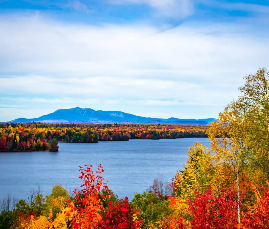 Autumn view of Mount Katahdin—terminus of the Appalachian Trail. <p>James Griffiths Photography/Getty Images</p>