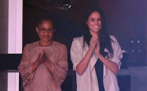 Meghan Markle watched Prince Harry at the Invictus Games closing ceremony with her mother  - Credit: Wireimage