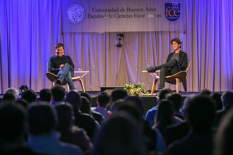 Manes y Lousteau, en la UBA