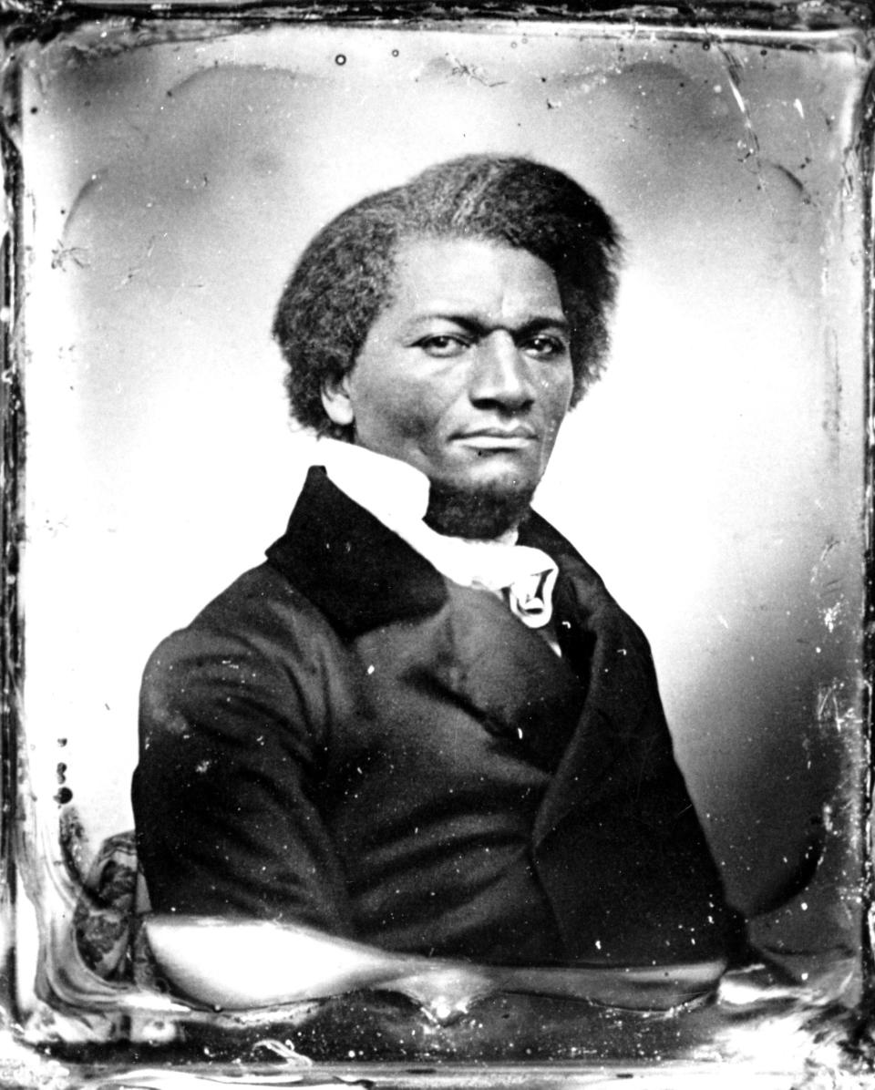 This is an undated photo shows abolitionist Frederick Douglass.