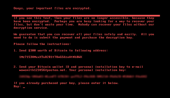 The NotPetya ransom screen.