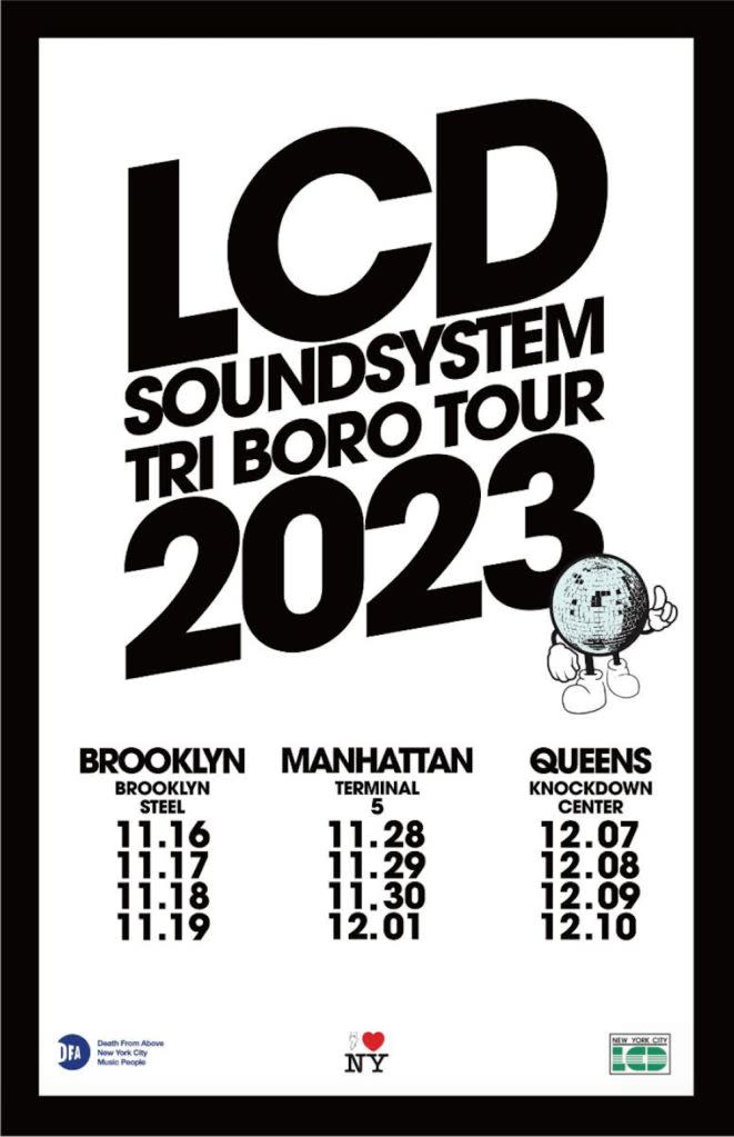 lcd soundsystem tri boro tour dates 2023 residency brooklyn new york city queens live music indie rock electronic news tickets