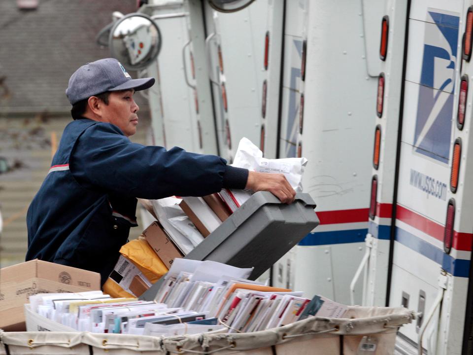 USPS mail man postal worker