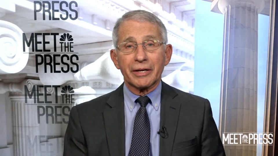 Dr. Anthony Fauci said he has "no doubt" that the number of COVID-19 deaths in the U.S. has been undercounted. (Photo: NBC News)