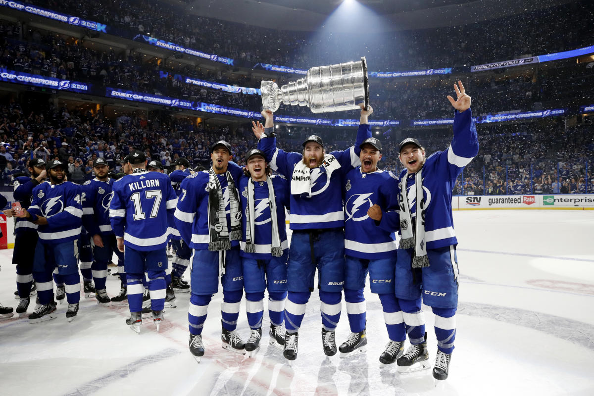 Brayden Point Tampa Bay Lightning 2021 Stanley Cup Champions