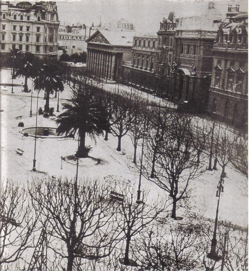 El registro de la nevada en Buenos Aires, en 1918