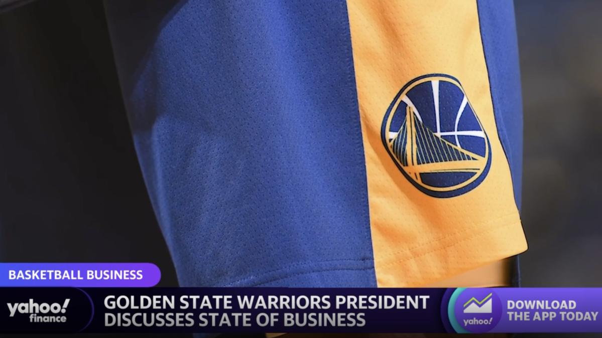 Golden State Warriors will wear ads on practice jerseys