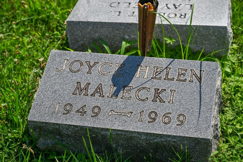 The body of Joyce Malecki was exhumed Thursday. Malecki was murdered in 1969, and her killer may be the priest featured in Netflix's "The Keepers"