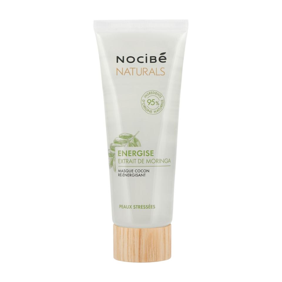 <p>8,47 € au lieu 16,95 €.</p><br><a href="https://www.nocibe.fr/nocibe-masque-cocon-re-energisant-naturals-energise-extrait-de-moringa-75ml-tube-s221241" rel="nofollow noopener" target="_blank" data-ylk="slk:Acheter;elm:context_link;itc:0;sec:content-canvas" class="link ">Acheter</a>