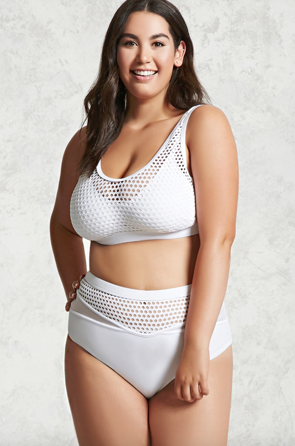 Forever 21 just released its new plus-sized swimwear collection and it's on trend, affordable, and totally chic.