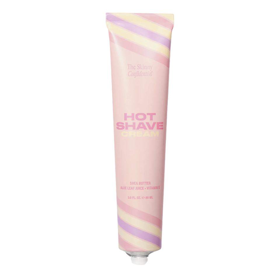 pink shaving cream tube