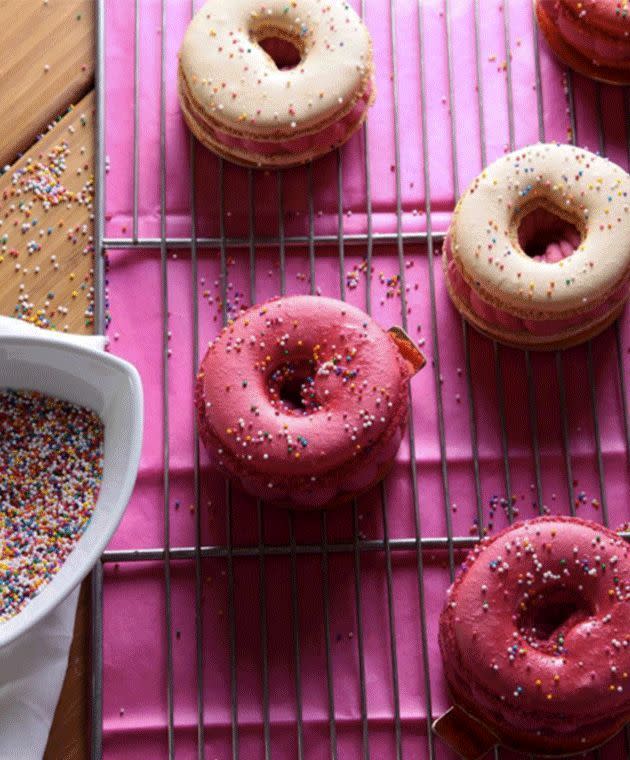 The macaron doughnut hybrid is a clever take on the traditional macaron. Photo: Instagram