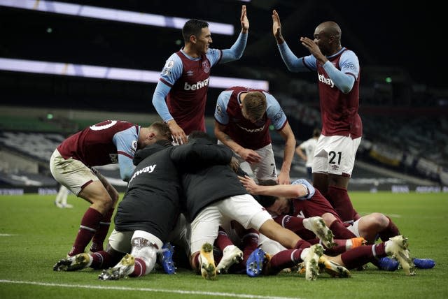 Spurs were 3-0 up until the 82nd minute against West Ham in the reverse fixture before drawing 3-3