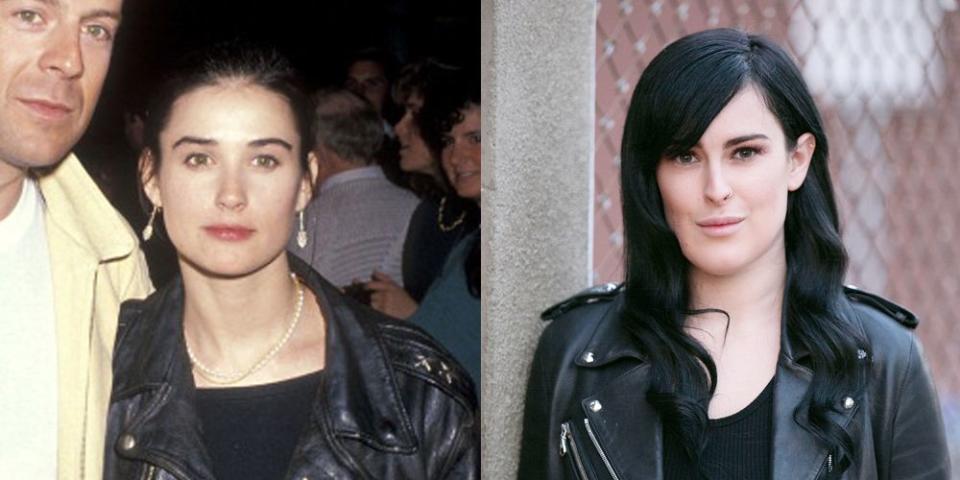 Demi Moore and Rumer Willis at 27