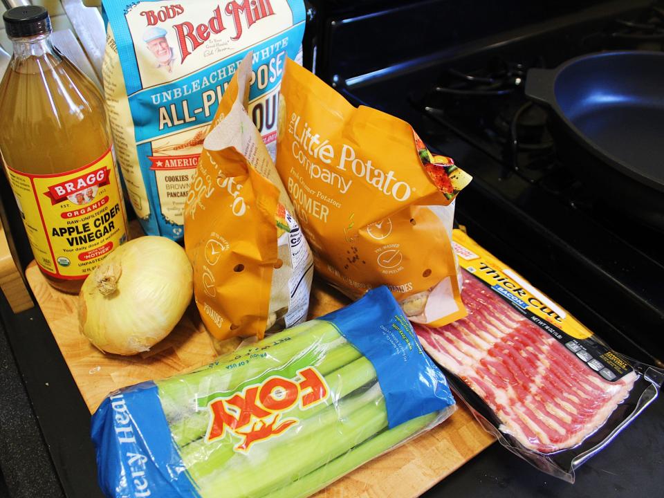 ingredients for slow cooker potato salad