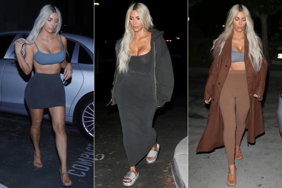 Kim Kardashian Wore 9 Yeezy Outfits In A Day — Giving A Sneak Peek At