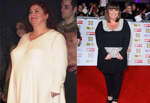 Comedian and actress Dawn French followed Gervais lead by embarking on an exercise regime in her 50s that saw her lose 47 kilos.