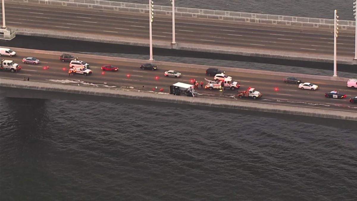 1 killed in crash on Bay Bridge; major traffic delays