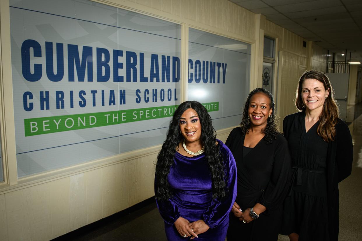 Jessica Respus, founder of Beyond The Spectrum Institute, left to right, Tirea Sansbury, director of special education services; and Jessica Barkley, exceptional child compliance specialist.