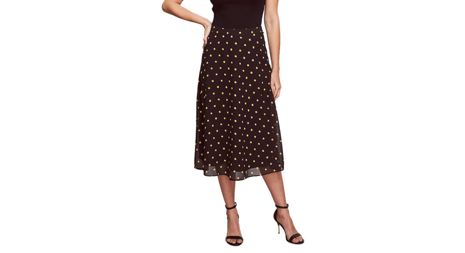 Sosandar Polka Dot Midi Skirt 