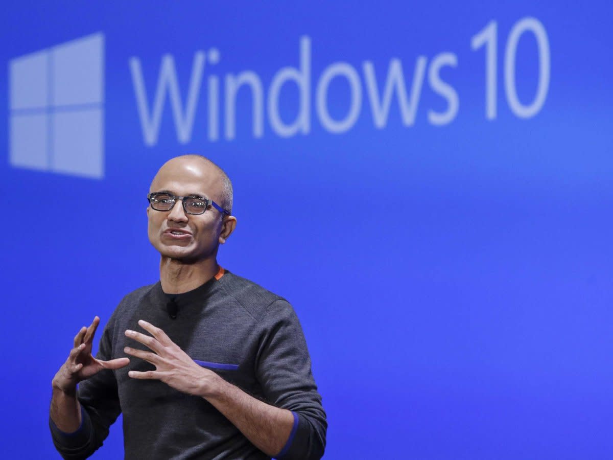 Microsoft CEO Satya Nadella Windows 10 event