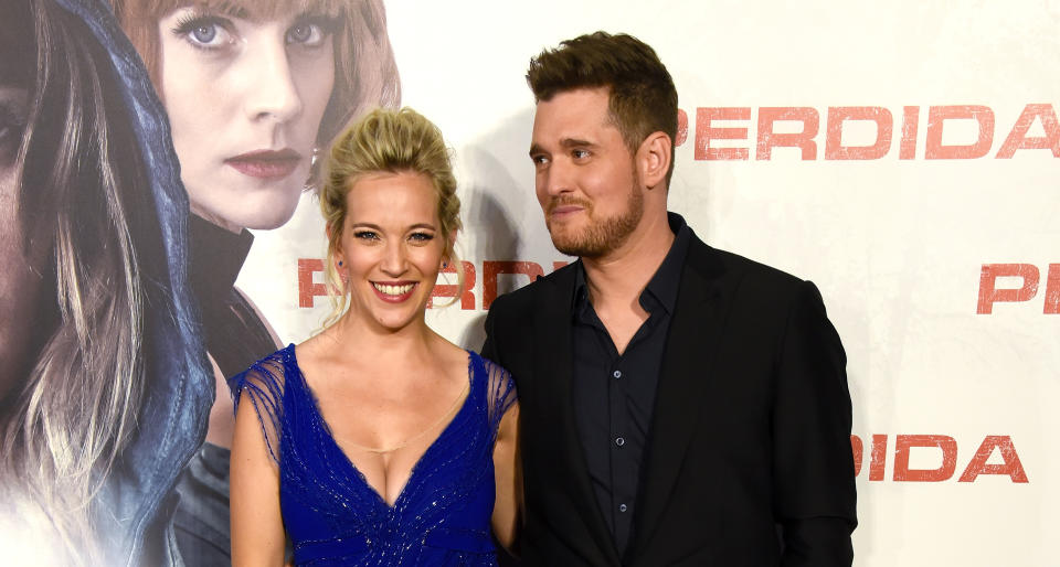 Bublé and his wife, Luisana Lopilato. Image via Getty Images.