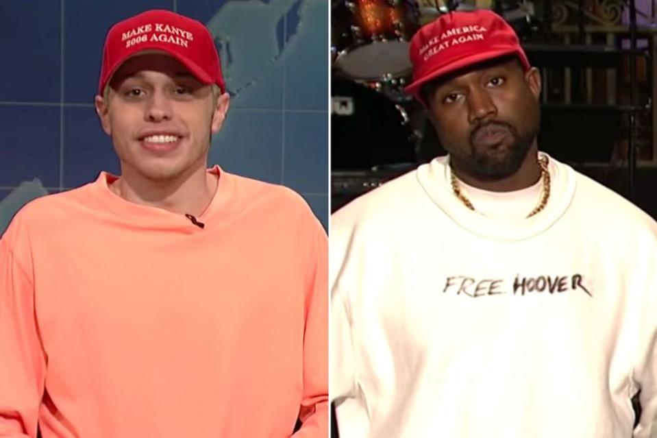 Pete Davidson and Kanye West