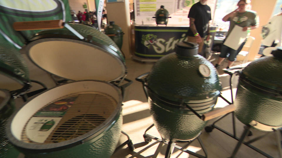 Fans of the Big Green Egg use it to cook practically anything. / Credit: CBS News