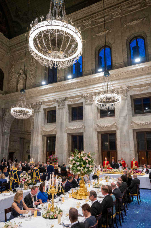 Cena de gala de Guillermo y Máxima de Holanda