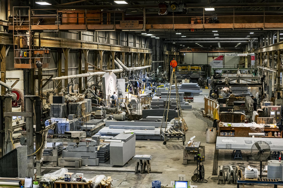 GRANITEVILLE-EAST BARRE, BARRE, VERMONT, UNITED STATES - 2019/10/14: Rock of Ages granite processing plant. (Photo by John Greim/LightRocket via Getty Images)