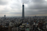 The project was completed on 29 February 2012, with the tower's public opening due on 22 May 2012. (Photo by Koichi Kamoshida/Getty Images)