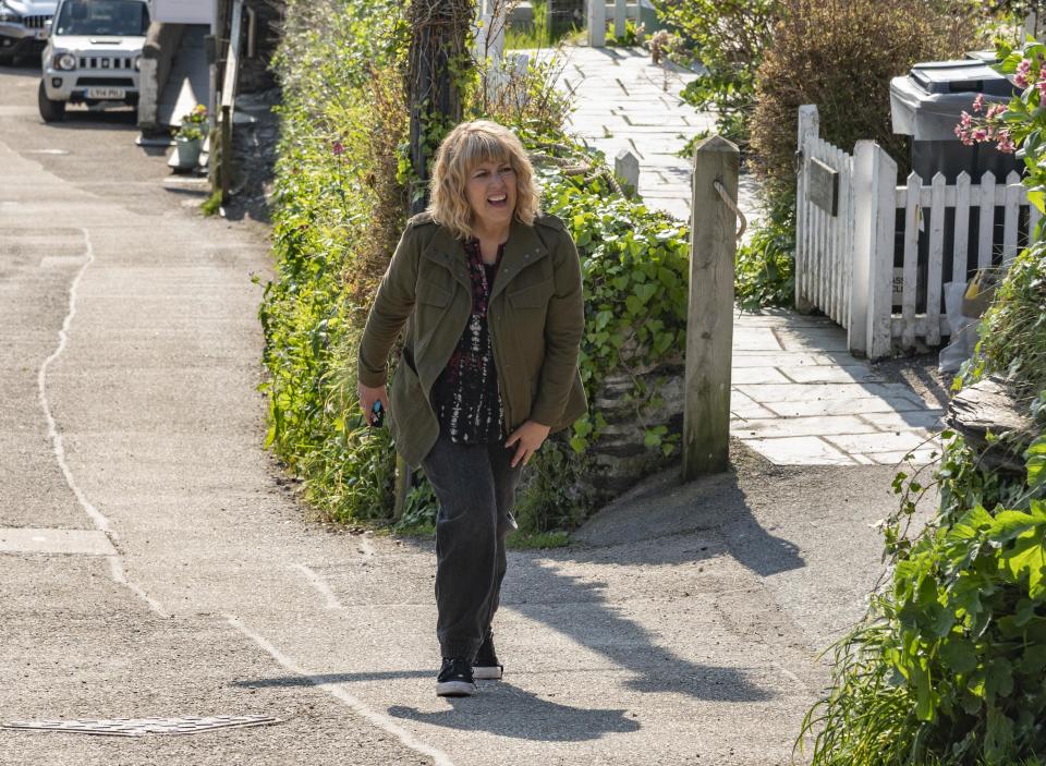 Poorly mum Abigail pays a visit to Doc Martin's surgery in episode one.