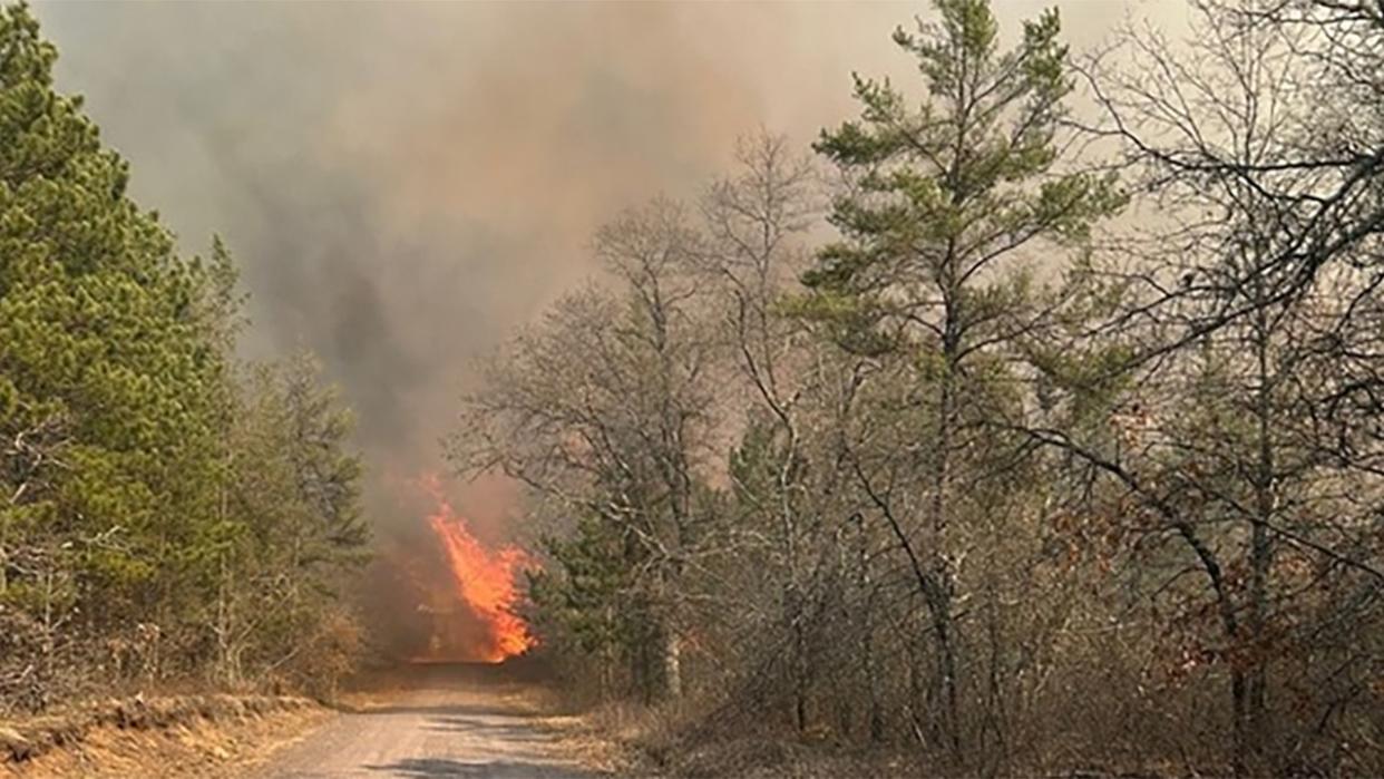 <div>The Wisconsin DNR has responded to 122 fires this week – the most active wildfire week this season. (Credit: Wisconsin DNR)</div>