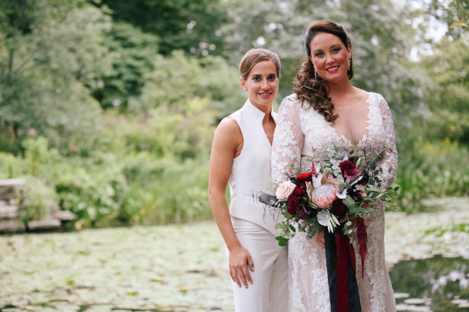 "Megan and&nbsp;Erica's Chicago wedding day." --&nbsp;<i>Leah Moyers</i>