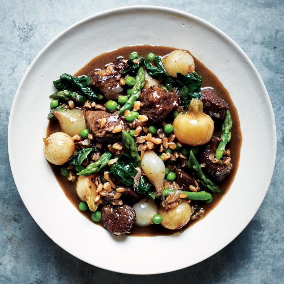 Ragout of Lamb and Spring Vegetables with Farro