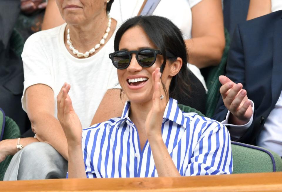 10) Meghan Markle in Monochromatic Black Shades