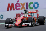 Formula One - F1 - Mexican F1 Grand Prix - Mexico City, Mexico - 28/10/16 - Ferrari's Sebastian Vettel of Germany during the second practice session. REUTERS/Henry Romero