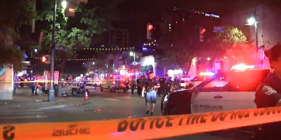 Austin, Texas shooting crime scene
