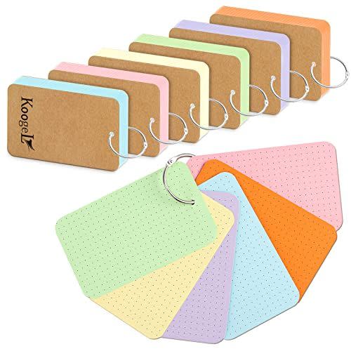 13) Dotted Index Cards